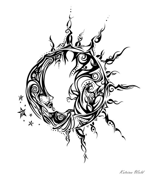 Тату солнце эскизы