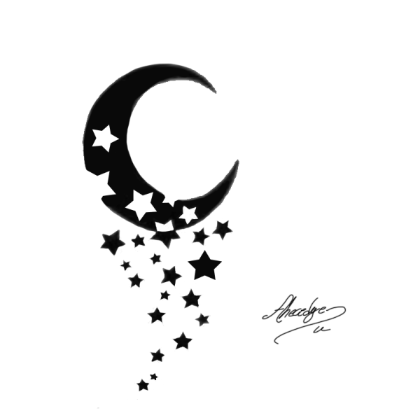 Тату полумесяц