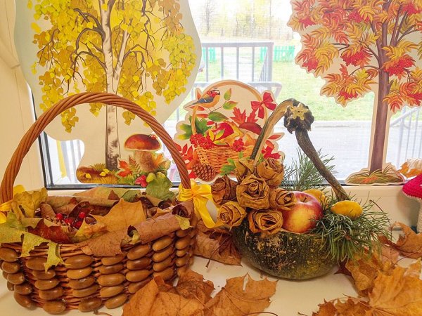 Экспозиции на тему осени в детский сад