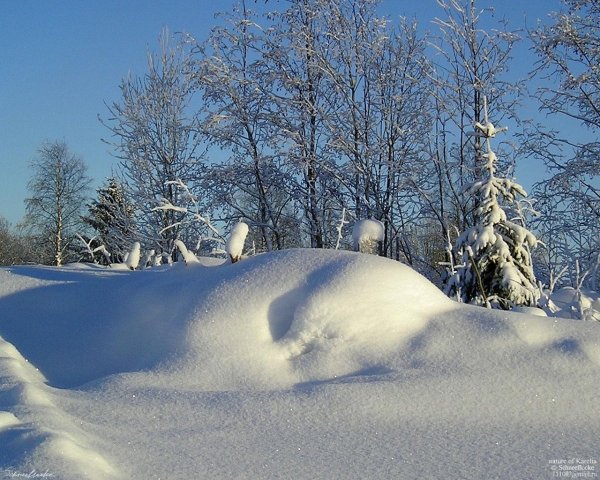 Зима сугробы