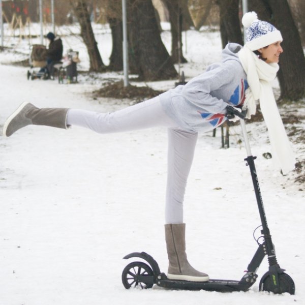 Самокат зимой
