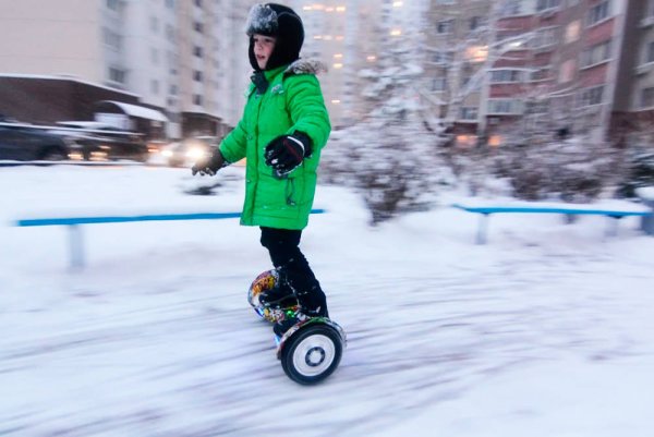 Гироскутер по снегу