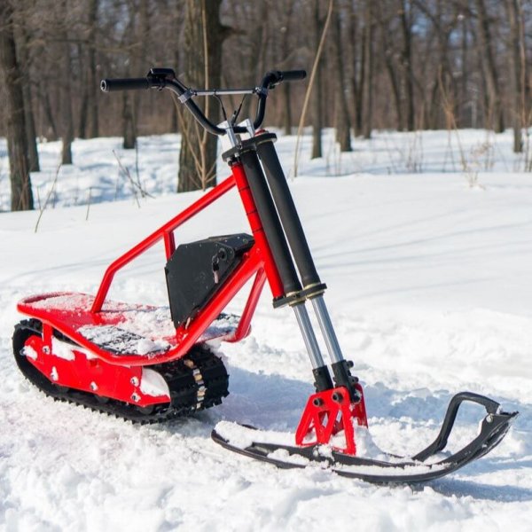 Снежный самокат сноубайк