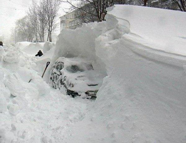 Петропавловск-Камчатский сугробы