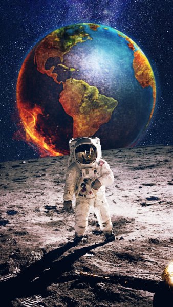 Нил Армстронг первый шаг на Луне