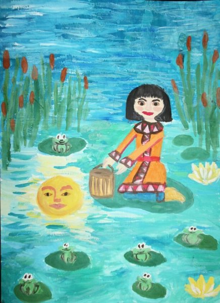 Бурятская сказка девушка и Луна