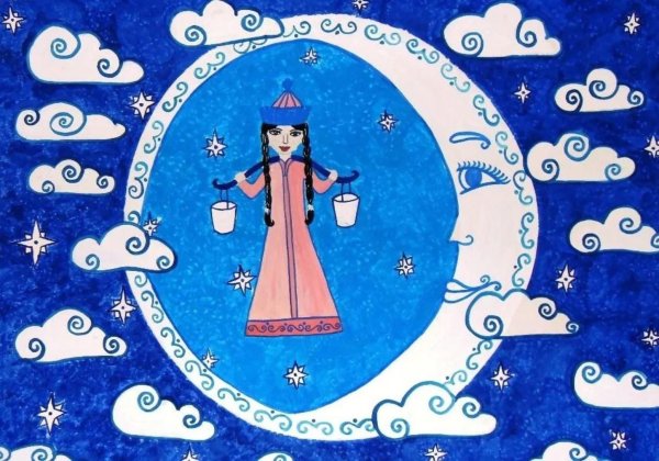 Рисунки по мотивам бурятских сказок