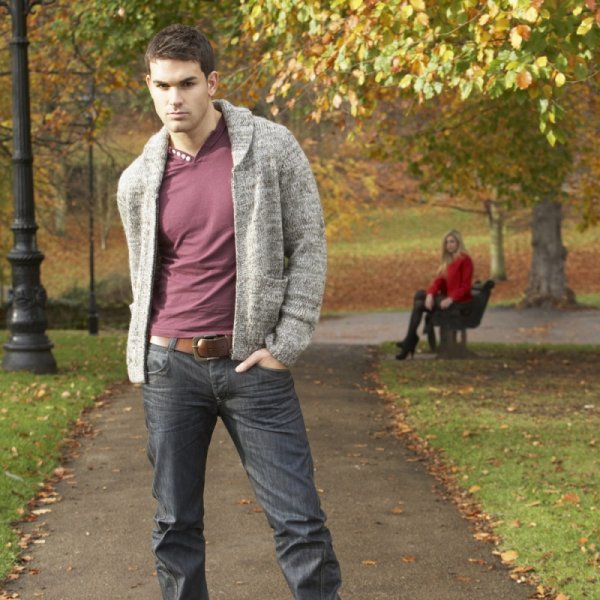 Парень в парке