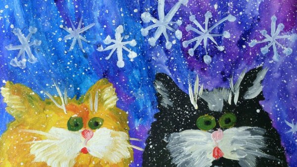 Рисуем с детьми гуашью