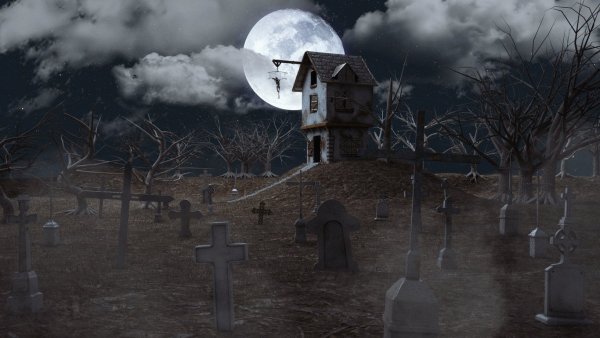 Кладбище ночью