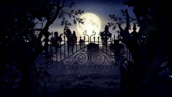 Кладбище под луной