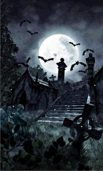 Луна над кладбищем