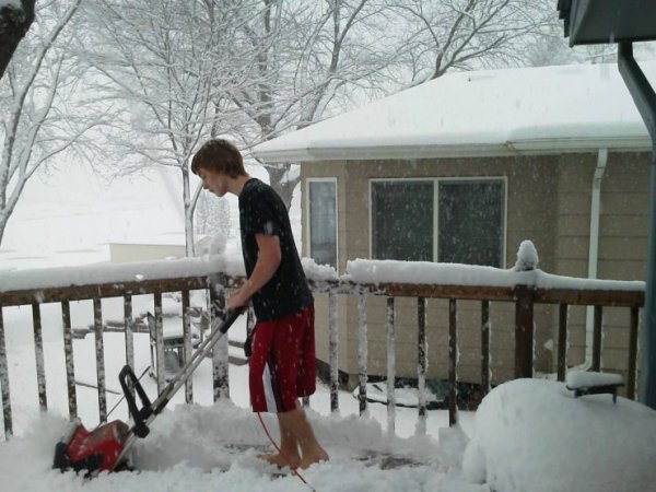 Уборка снега юмор