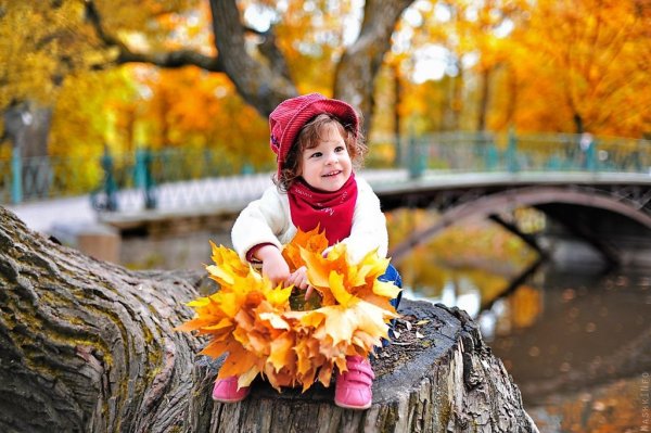 Красивые дети осень