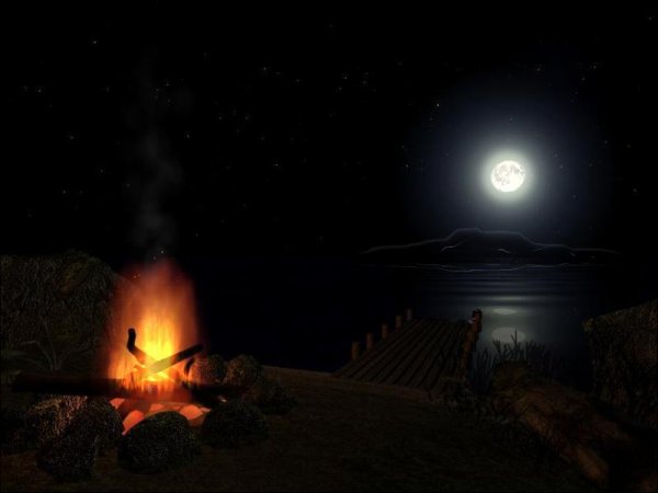 Полнолуние и костер
