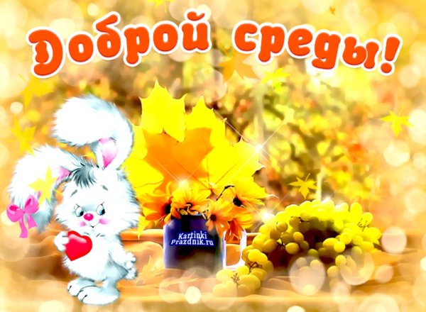 Доброе утро среда осень