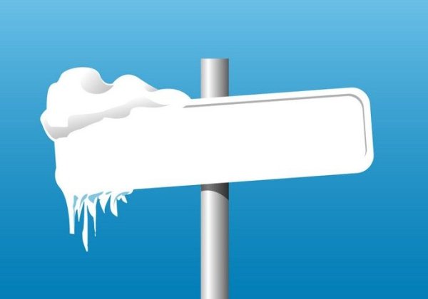 Указатель заснеженный