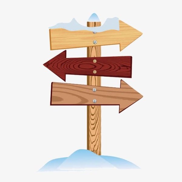 Столб со стрелками