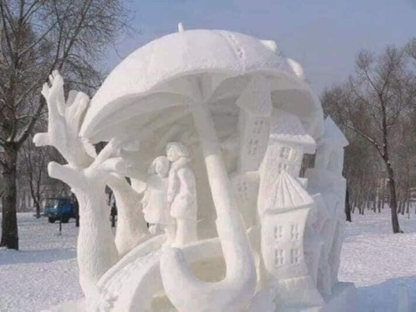 Поделки из снега и льда