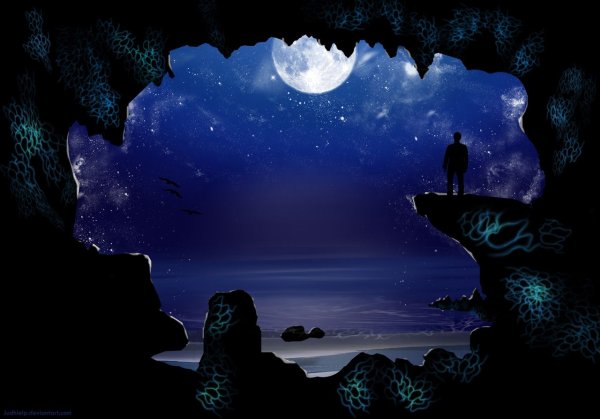 Волшебная ночь море