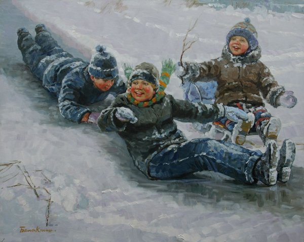 Живопись Евгения Балакшина зима