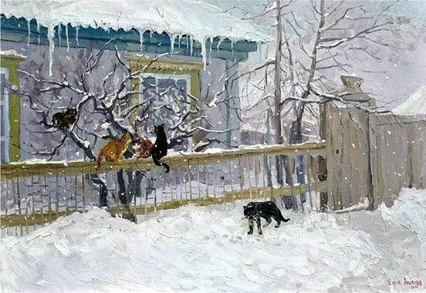 Коты Елена Вилкова художник картины