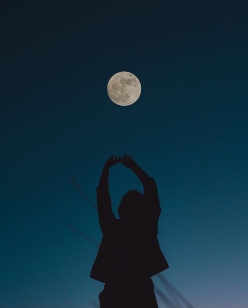 Ночь Луна девушка