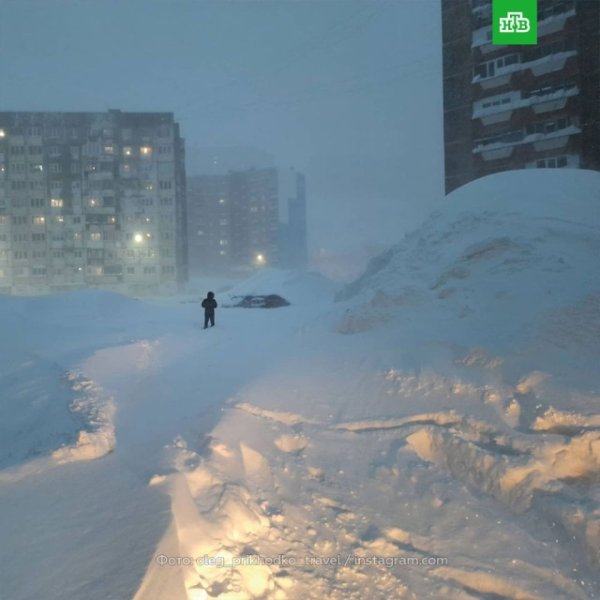 Снег в Норильске 2020