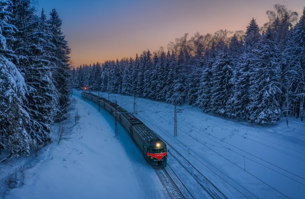 Дорога поезд