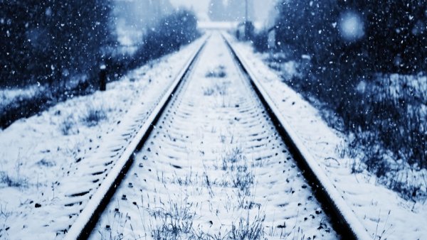 Рельсы зима