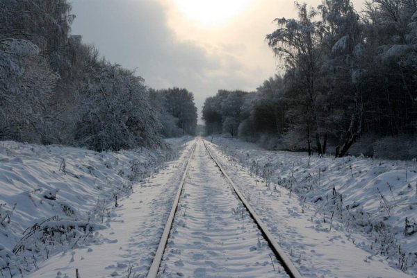 Рельсы зима