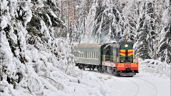 Поезд зимой
