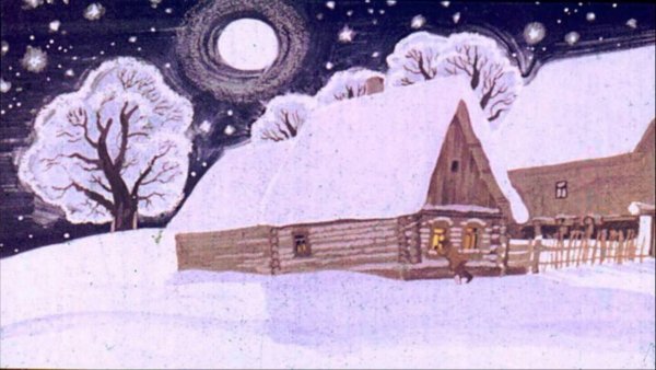 Иллюстрации к рассказу Паустовского "снег"