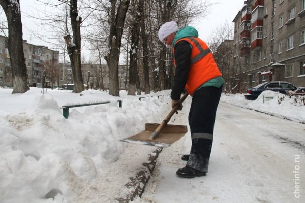 Для уборки снега дворника