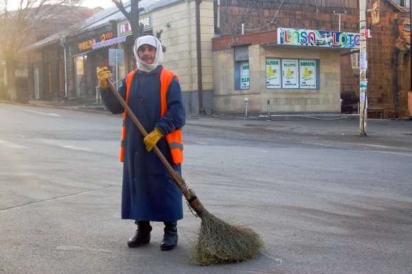 Веселый дворник