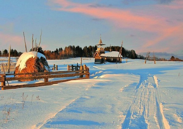 Зима в деревне
