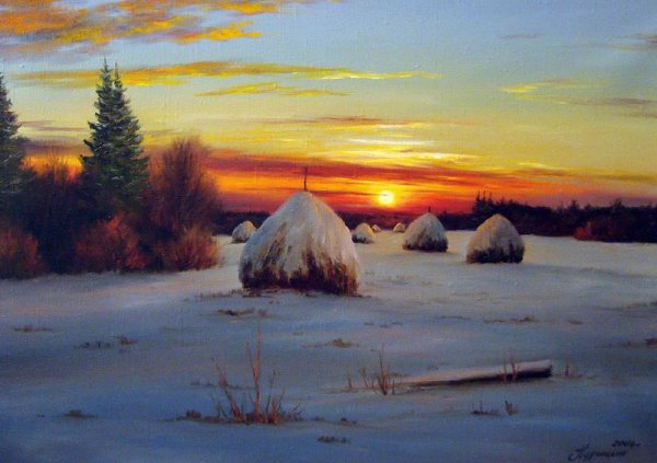 Сергей Курицын зимняя деревня