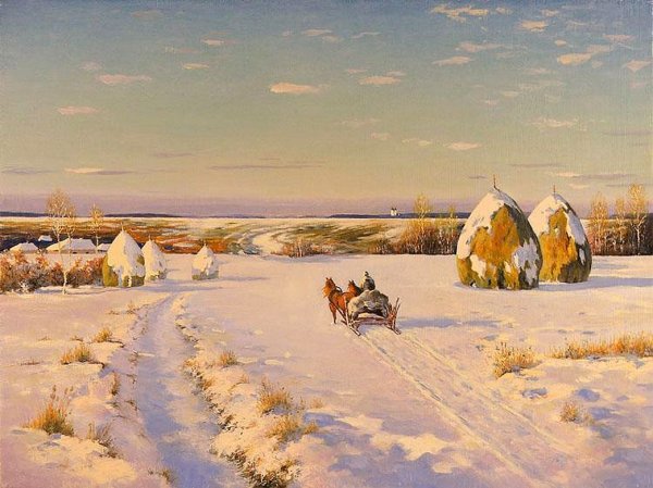 Художник Соколов Юрий Петрович ( 1938 - 2017). Околица.