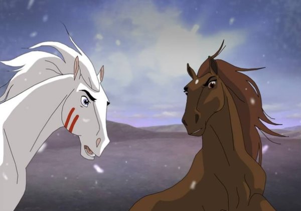 Спирит душа прерий Гейст и снег