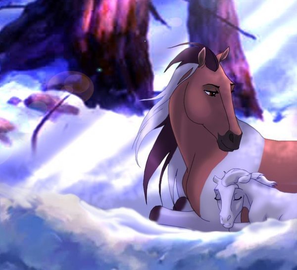 Спирит душа прерий Гейст и снег