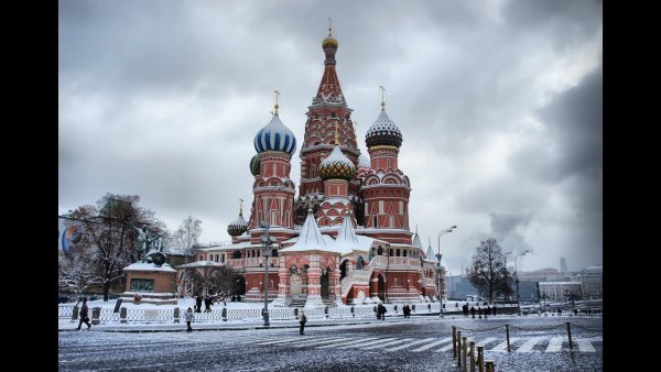 Собор Василия Блаженного зима