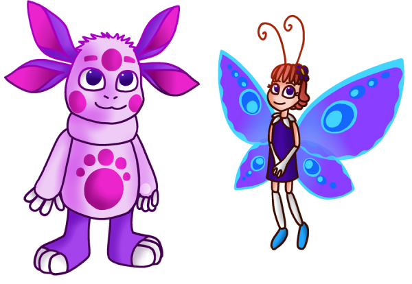 Лунтик бабочка Маргарита