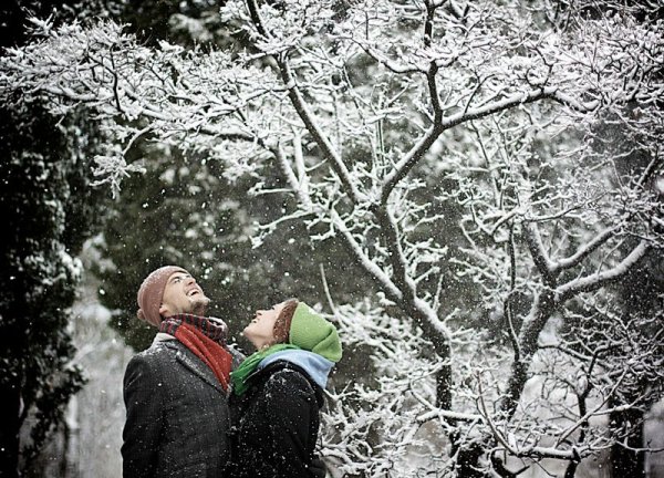 Двое под Снегопадом