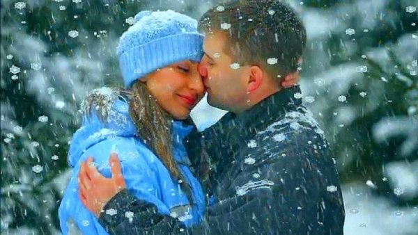 Снежинки влюбленные