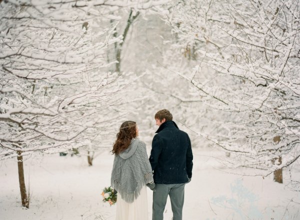 Влюбленные в снегу