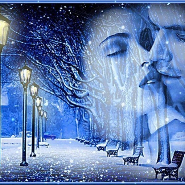 В зимнем парке метель