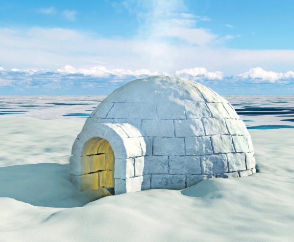 Канадская иглу и Эскимос