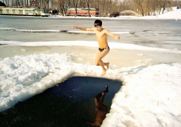 Купание зимой