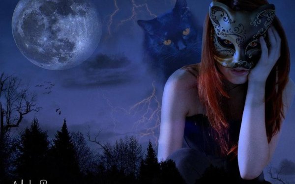 Полнолуние и ведьма