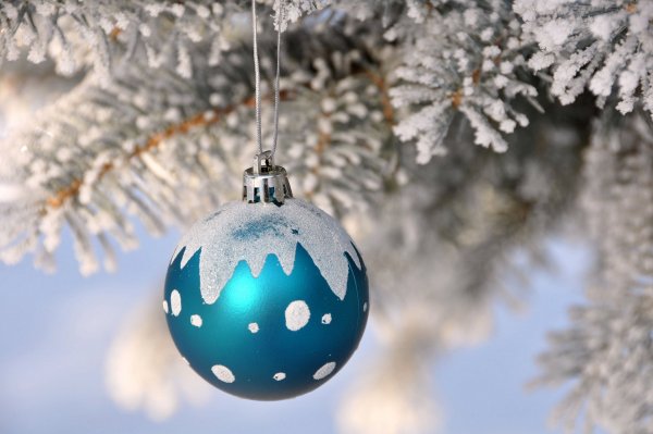 Новогодние шары на елке